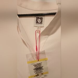 Anne Klein Tunic Shirt in Soft Cream